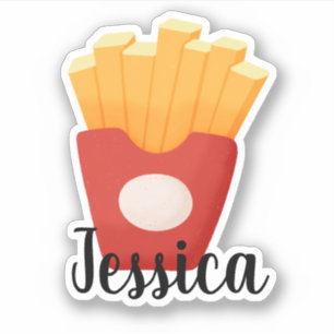 ANPASSADE NAMN FRANSK FRIES KLISTERMÄRKEN