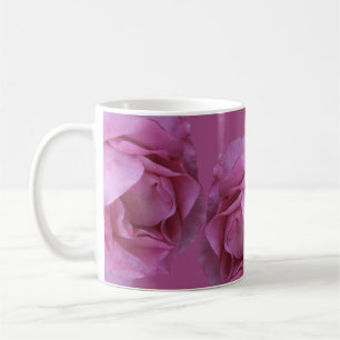 Anpassade namn Karen söt rosa ros blommigt Kaffemugg