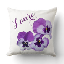 Anpassade namn Laura söt lila blommigt