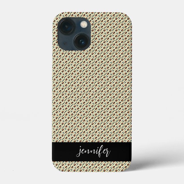 Anpassade namn Leopard skin mönster (Baksida)