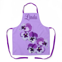 Anpassade namn Linda söt lila blommigt söt