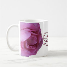 Anpassade namn Margaret söt rosa ros roligt Kaffemugg