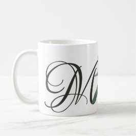 Anpassade namn Melanie söt rosa blommigt söt Kaffemugg