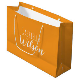 Anpassade namn modern orange minimalistisk