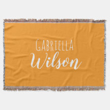 Anpassade namn modern orange minimalistisk