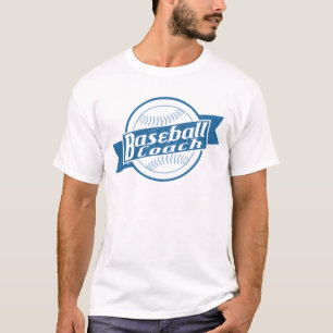 Anpassade Namn & Number Baseball Coach T-Shirt