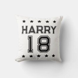 Anpassade Namn & Number Dekorativ kudde - Personli