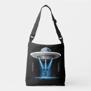 Anpassade namn och UFO-blanksteg Axelväska