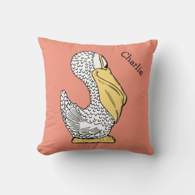 Anpassade namn på barn i dekorativ kudde (Framsida)