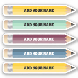 Anpassade Namn Pennanteckningsblock, Anpassningsba Klistermärken