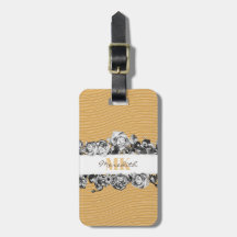 Anpassade Namn Ro Guld Chic Monogram lyx