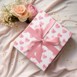 Anpassade Namn Romantisk Rosa Kärleksdesign - Presentpapper