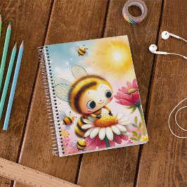 Anpassade Namn - Sunny Smiles och Blommar Anteckningsbok