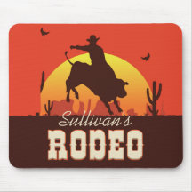Anpassade NAMN Western Cowboy Bull Rider Rodeo