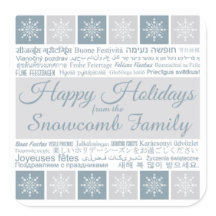 Anpassade namnklistermärken för Glad helg på flera