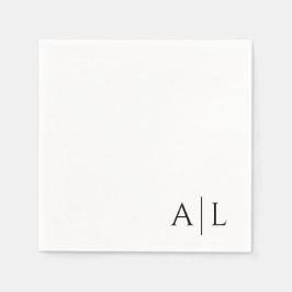 Anpassade napkins i bröllop pappersservett