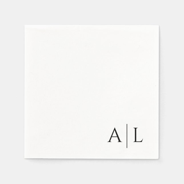 Anpassade napkins i bröllop pappersservett (Framsidan)