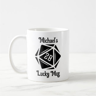 Anpassade Natural 20 Lucky Kaffemugg