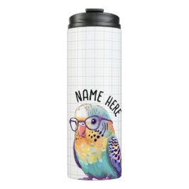 Anpassade Nerdy Budgie Tumbler