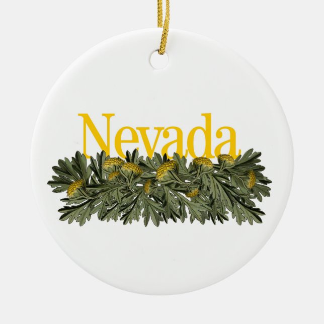 Anpassade Nevada Ornament med Sagebrush (Framsidan)
