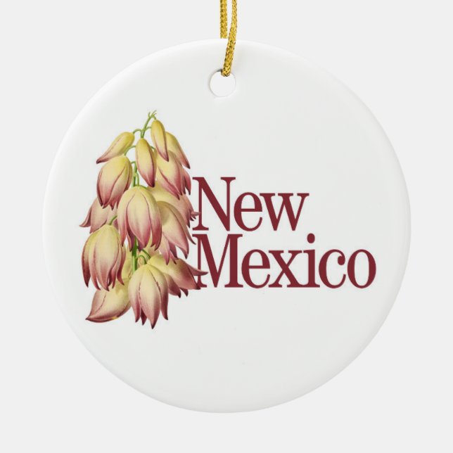 Anpassade New mexico Ornament med Yucca (Framsidan)