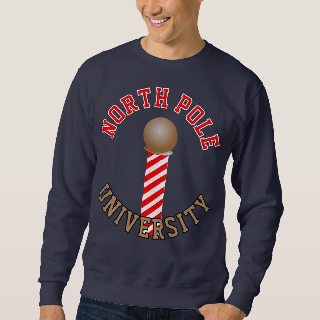 Anpassade North Pole Universiteten Logotyp Sweatsh Lång Ärmad Tröja (Framsida)