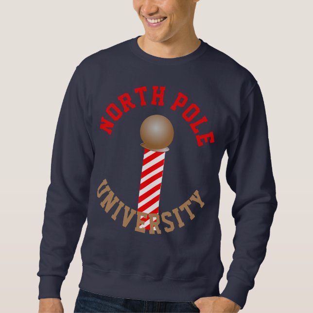 Anpassade North Pole Universiteten Sweatshirt (Framsida)