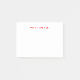 Anpassade Note Stickie Pad in Red Post-it Block