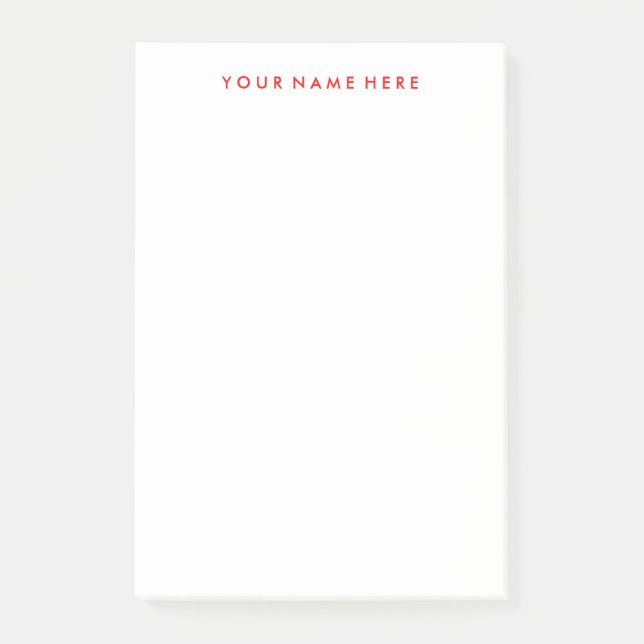Anpassade Note Stickie Pad in Red Post-it Block (Framsida)