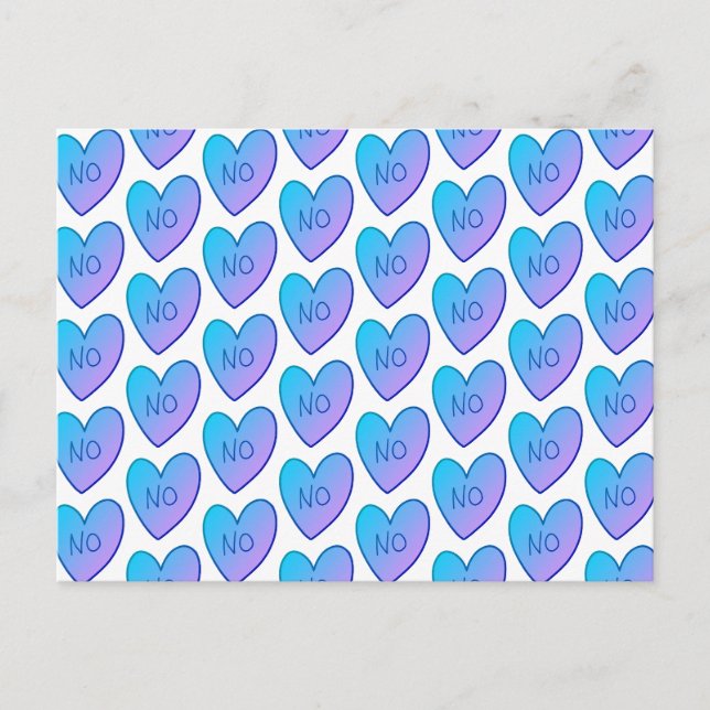 Anpassade nr Funny Candy Hearts vykort (Framsida)
