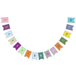 Anpassade nummer 1-16 på färglöst Flaggor