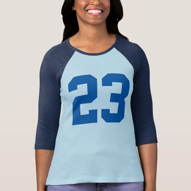 Anpassade nummer 23 Tshirts designändringsnummer (Framsida)