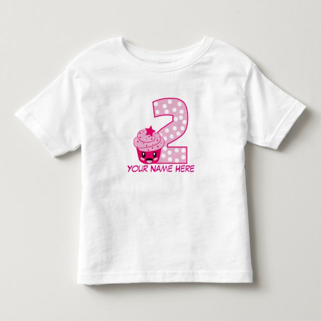 Anpassade nummer 2 T-skikt Tee (Framsida)