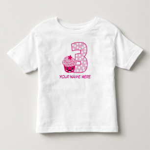 Anpassade nummer 3 T-skikt Tee Shirt