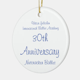 Anpassade Nutcracker Fritz, Flower, Marzipan Julgransprydnad Keramik