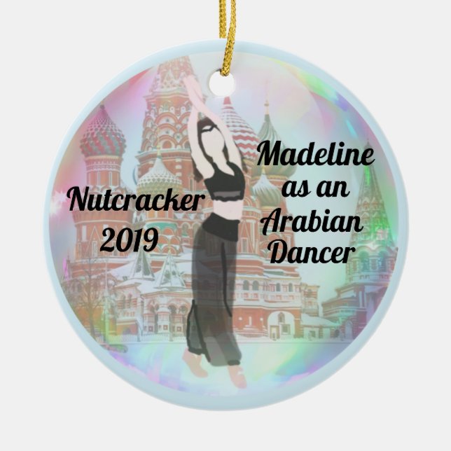 Anpassade Nutcracker Ornament - Arabian Dancer (Framsidan)