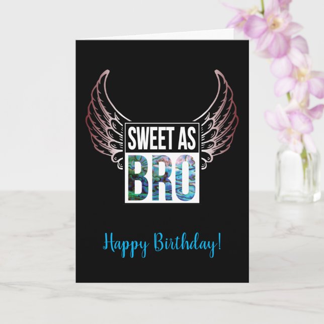 ANPASSADE NYTT ZEALAND BRO BIRTHDAY-KORT KORT (Orkide)