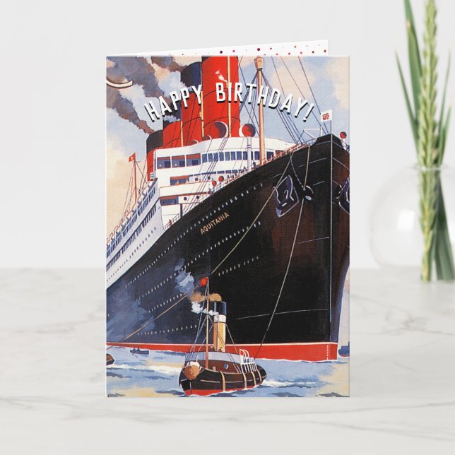 ANPASSADE OCEAN LINER-KORT KORT (Framsida)
