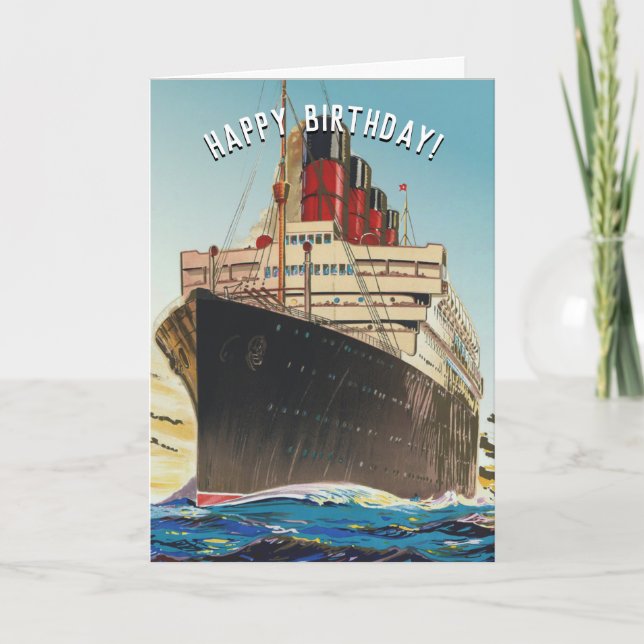 ANPASSADE OCEAN LINER-KORT KORT (Framsida)