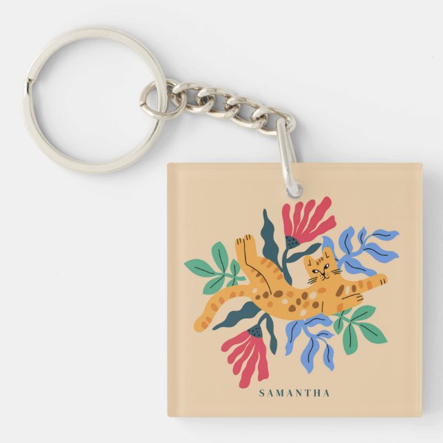 Anpassade Ocelot Kattunge & Matisse Löv (Framsidan)