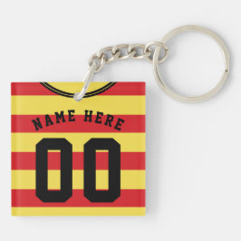 Anpassade Ocer Jersey Nyckelring, Red Rand
