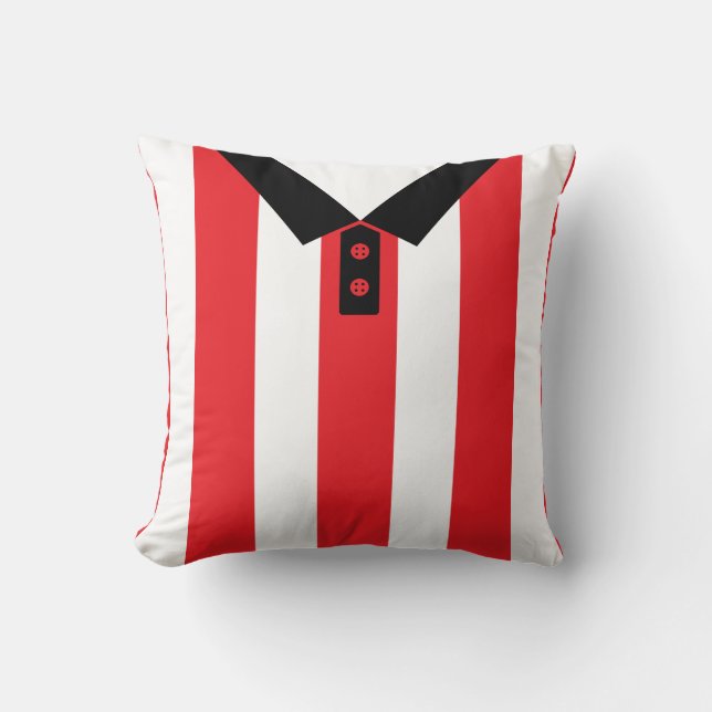 Anpassade Ocer Jersey Template, Red, Rand Kudde (Framsida)