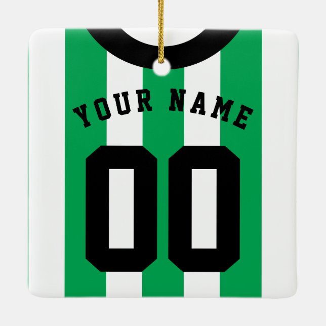Anpassade Ocer Rugby Jersey Ornament Template (Baksida)