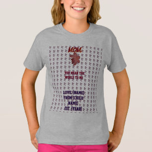 Anpassade och personliga blomsterarrangemang t shirt
