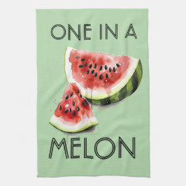 Anpassade ONE IN A MELON Sommar Vibes Party Tillbe Kökshandduk