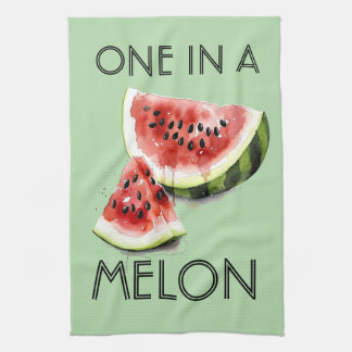 Anpassade ONE IN A MELON Sommar Vibes Party Tillbe Kökshandduk