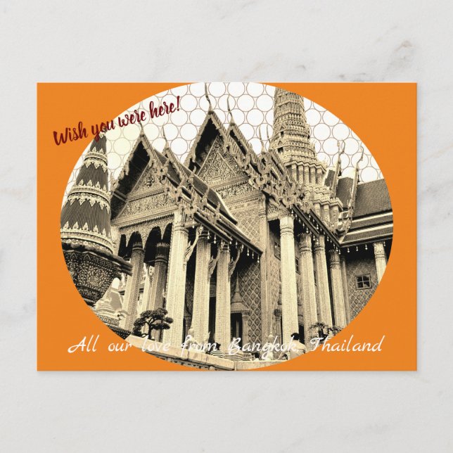 Anpassade Önskar att du var här Vykort (Framsida)