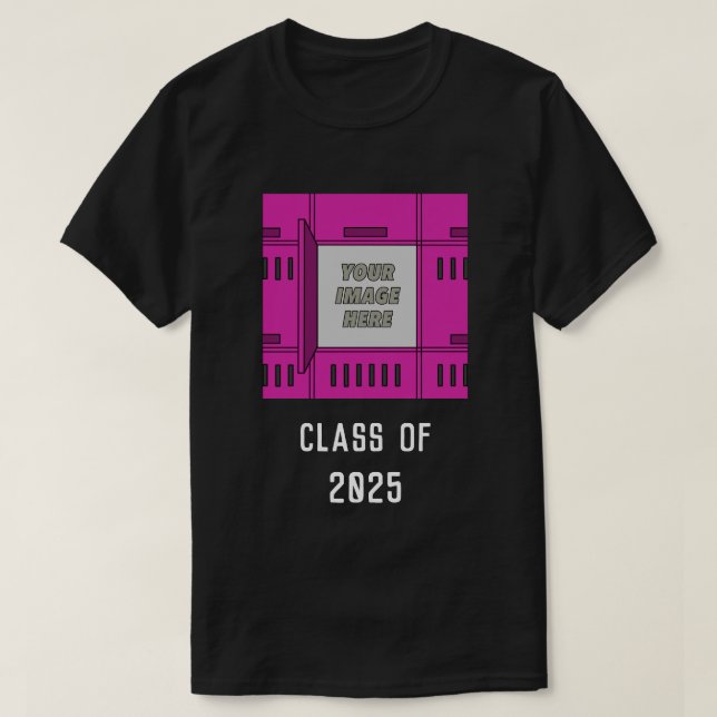 Anpassade Open Locker Ram Violet T-Shirt (Design framsida)