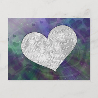 Anpassade Orbit Heart Explosion-vykort Vykort