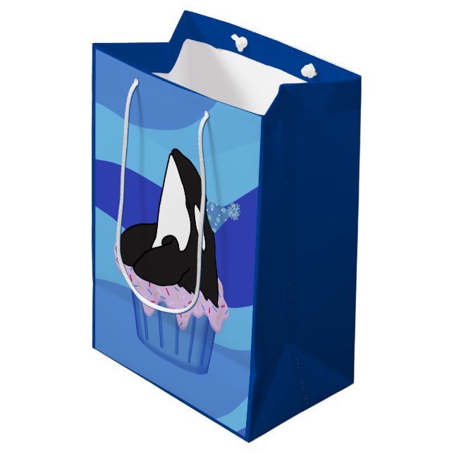 Anpassade Orca Killer Whale Birthday (Framsidan Vinklad)